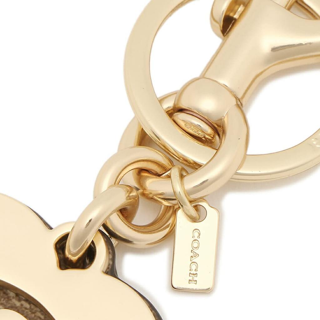 Coach Outlet Signature Key Beige and 91478 IMKHA Ring, White, Women's, [Used]