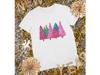 Retro Colorful Christmas Tree Shirt Holiday Lights Graphic Tee