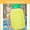 Large Pineapple Inflatable Float Bed For Outdoor Pool Yellow And Red Eco-friendly Pvc Material 180*80*20cm