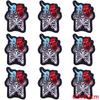 10Pcs/Lot Skull Punk Patches For Clothing Hip Hop Iron On Patches For Clothes Patch Thermoadhesive Embroidery Fusible Patch DIY