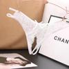 Lace Open Crotch See-Through Thong for Women