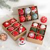 Gift Box Set: Felt Christmas Tree Ornaments - Snowflakes & Gingerbread Man Balls