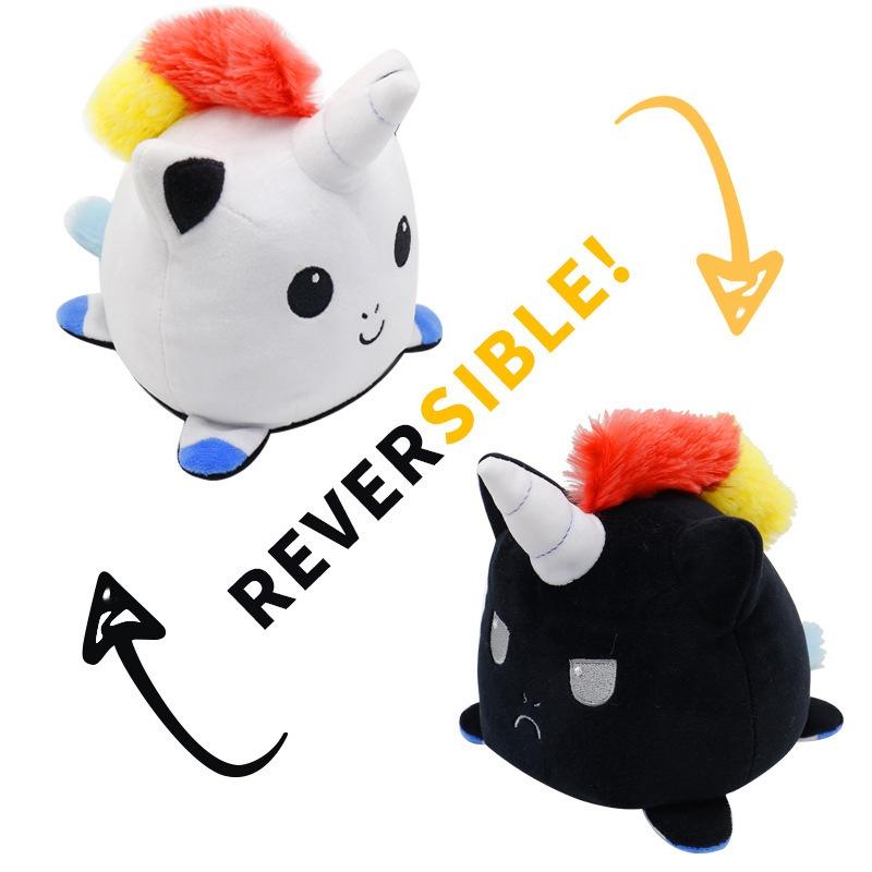 Flip Unicorn Reversible Plush Stuffed Toy Soft Animal Cute Doll Children Baby