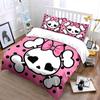 "Pink Skull Pattern Decoration Set" Soft Skin-Friendly Bedding Set Includes 1 Duvet Cover And 2 Pillowcase, Gift