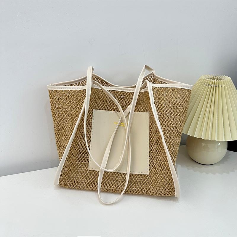 Woven Large Capacity Fashion Version Handbag New All-in-one Leisure Foreign Shoulder Tote Bag For Women Travel Beach Bag KTY