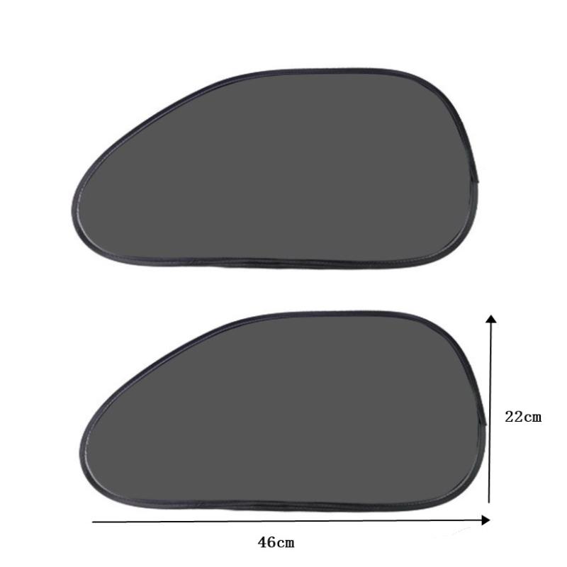 2pcs Anti-Glare Car Sunshade Effective UV Protection Clear Vision Sunlight Block for Safe Driving