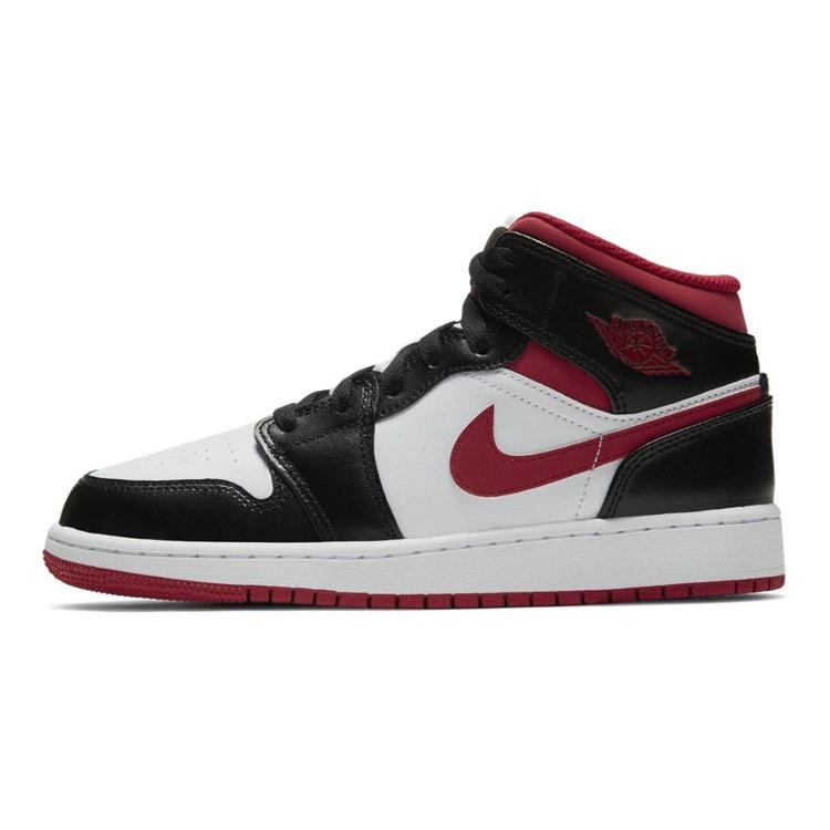 (GS) Air Jordan 1 Mid  Black Gym Red White  Kids  DJ4695-122 EU 38.5