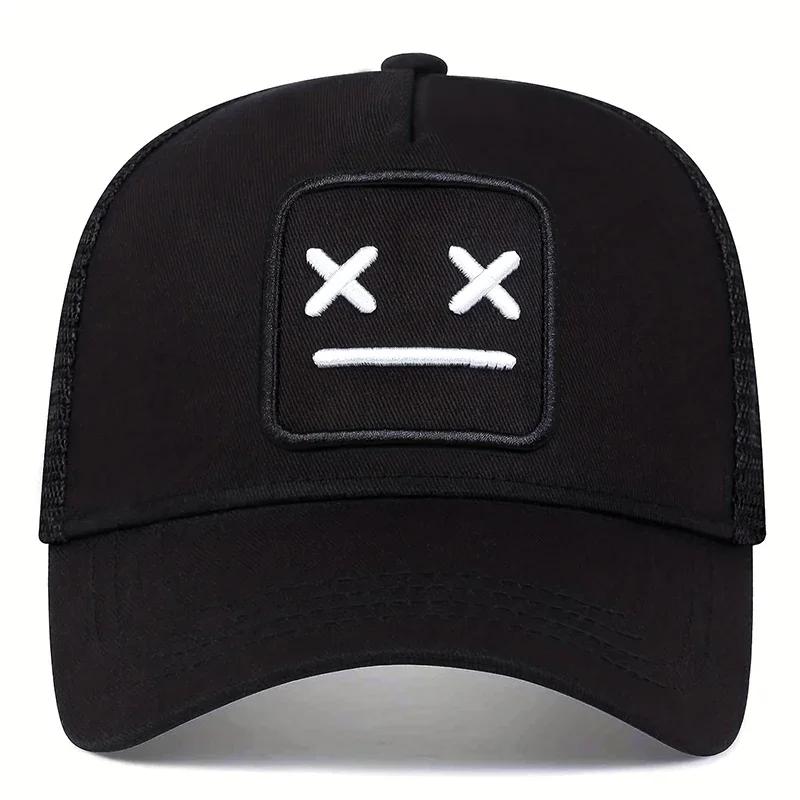 Unisex XX Embroidery Baseball Net Caps Spring Summer Outdoor Sunscreen Hat Adjustable Casual Trucker Hats