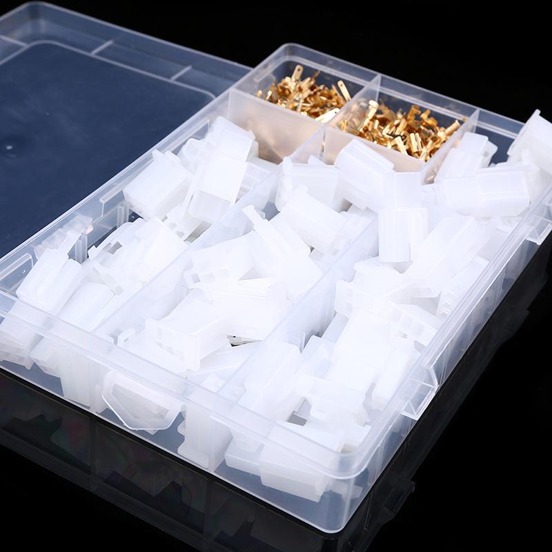 380PCS 2.8mm Pitch 2 3 4 6 Pin Electrical Wire Connector Male Female 2.8 Plug Cable Terminal Plug Kits for Car Motocycle Bike