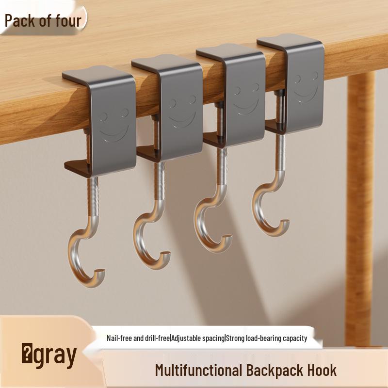 Durable Adjustable Non-Adhesive Hook for Schoolbags and More