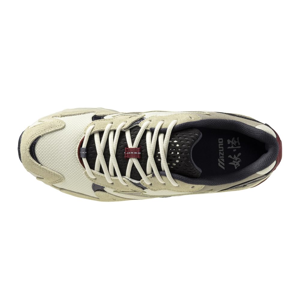 Mizuno Wave Rider 10 Casual Light Beige X Beige X Size 2E Sneakers, Gray, 23.0 Cm,