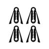 4Pcs Universal Car Door Lock Protector Pads Thickened Silicone Anti-Collision Door Lock Sleeve Noise Reduction Cushion Bumper Cover