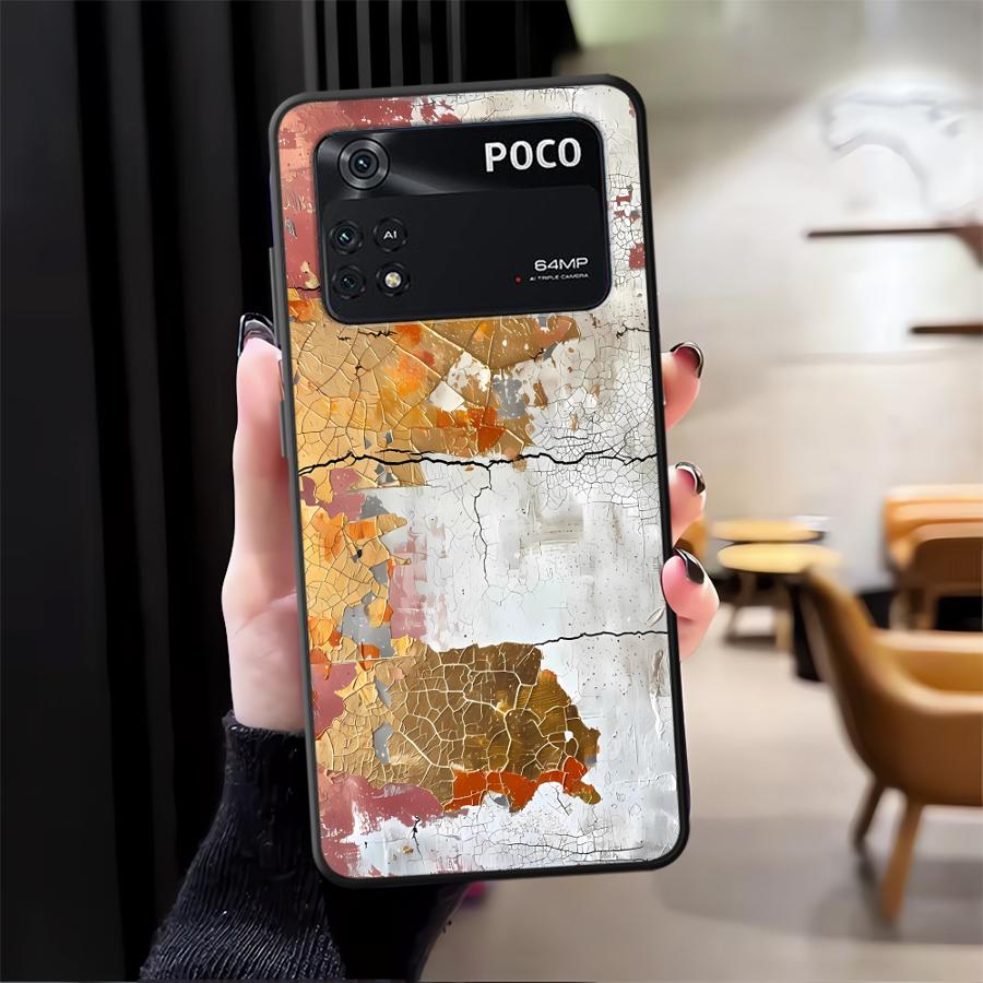 Funda Phone Cover Case for Xiaomi Poco M5 F3 F4 F5 M3 M4 Pro X3 X4 X5 C50 C51 C65 Retro Rust Marks