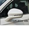 For 2013~2022 Ford Fusion Left Driver Side Pearl White Rearview Mirror Cover Cap