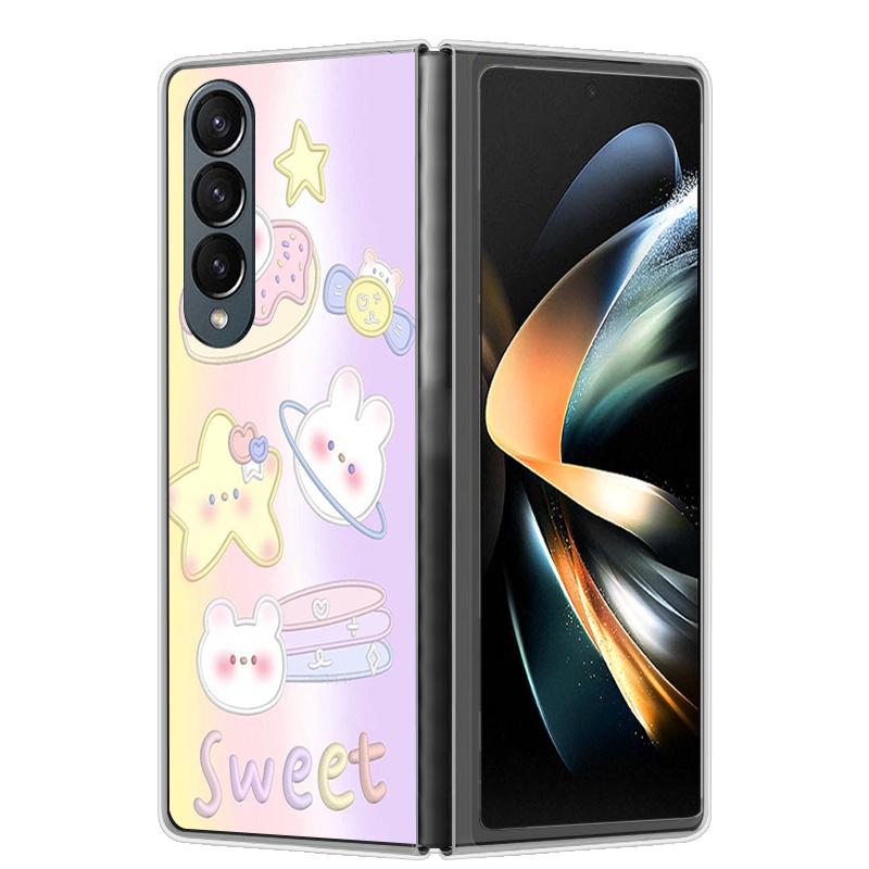 For Samsung Z Fold 4 Case ZFold 5 4 5G Hard Transparent Phone Cover For Samsung Galaxy Z Fold4 Fold5 Shockproof Bumper Fundas
