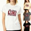 Pink Leopard 'LOVE' Graphic T-Shirt Romantic Cute Casual Tee Women's Top Gift