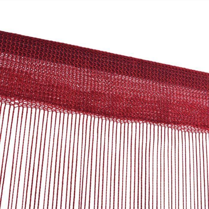 VidaXL Rideau en fils 2 pcs 140 x 250 cm Bordeaux