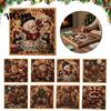 Creative Stocking Stuffers for Adults Christmas Faux Pearl Art Kit, DIY Rhinestone Painting 8" X 8", Cartoon Handmade Present Ideas Snowman
