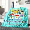 Doraemon And Friends Flannel Blanket With Customizable Name Comfortable In All Seasons Suitable For Sofas Beds Travel Camping And Office Decoration