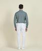 PANICALE Blue Lyocell Linen Washed Shirt