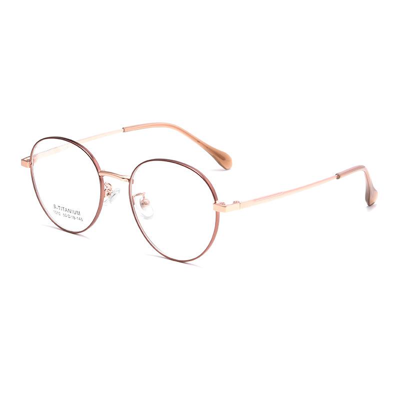 Neue superleichte runde Titan-Lesebrille Bunte Metallfassung Alterssichtigkeit Brille Herren Damen Optik Rezeptbrille