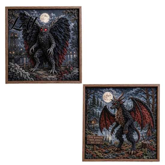 Healing Handcrafted Activity 2PCS Dark Gothic DIY 3D Fabric Art Craft Kit Textile Sculpture Handmade Storytelling Handicraft Project Beginner