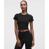 Lullulemon Align™ Lettuce Hem Baby Tee Blk