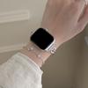 Bracelet Strap for Apple Watch Series 10 9 8 7 SE 6 5 4 3 2 1 42mm 41mm 40mm 38mm Love Heart Rhinestone Metal Watch Band