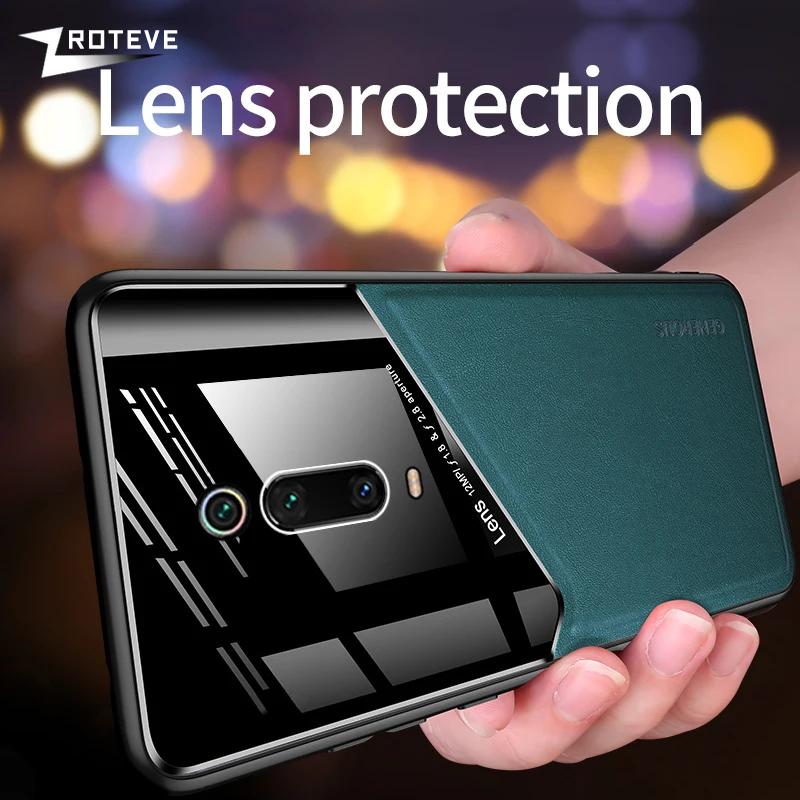 Mi9T Pro Case PU Leather Car Magnetic Hard PC Cover For Xiaomi Mi 9T Pro Xiomi Redmi K20 For Xiaomi 9T Mi9T Pro Cases