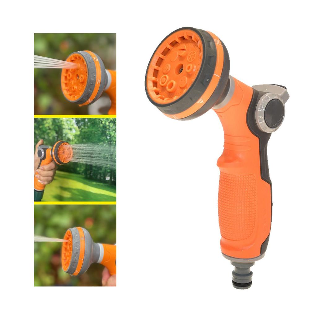 Garden Hose Nozzle Sprayer 8 Mode Heavy Duty Handheld Water Hose Nozzle High Pressure Garden Sprayer for Watering Plant