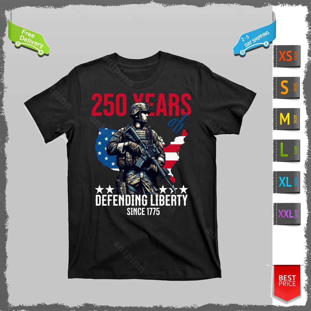 250 Years America Anniversary 250th Independence Day T-Shirt Unisex Unisex T-Shirt XXL