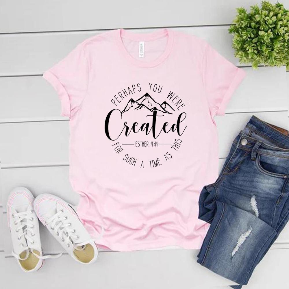 Perhaps You Were Created TShirt Christian Clothing Esther 414 for Such A Time As This Unisex Tshirt Faith Tee Women Tshirts