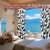 2D FLAT PRINTING 2pcs Curtains (Without Rod) Halloween Bats Decoration Saint Patrick Is Day Holiday Curtains with Digital