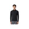 Anta Simple Stand Collar Comfortable Casual Solid Color Versatile Long Sleeve T-Shirt Men Tops 152530412-4