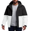 Men'S Loose Half Zipper Hooded Sweatshirt And Submachine Jacket