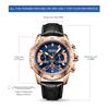 MEGIR Fashion Sport Watches for Men Luxury Military Quartz Wristwatch Leather Waterproof Man Chronograph Clock Relogio 2102