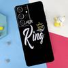 King Queen Couple Lovers Back Case For Samsung Galaxy S25 S24 S22 S23 S26 Ultra Plus S20 S21 FE S10 S25 FE Soft Cover