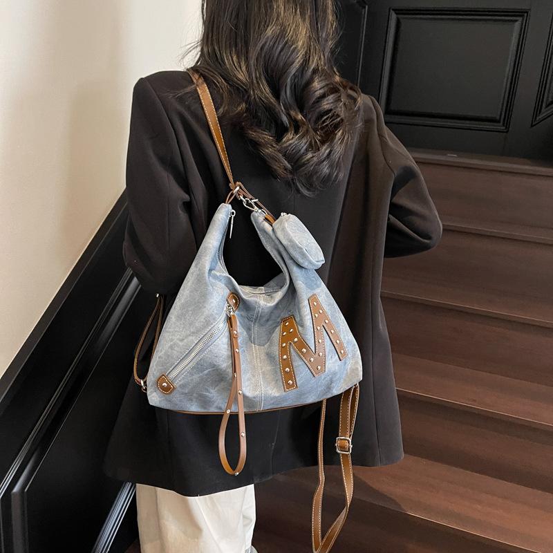 

Нишевый дизайнерский локомотивный стиль крутая мягкая кожаная сумка-тоут на двойном плече модная универсальная большая вместительная сумка через плечо для женщин 32*10*29