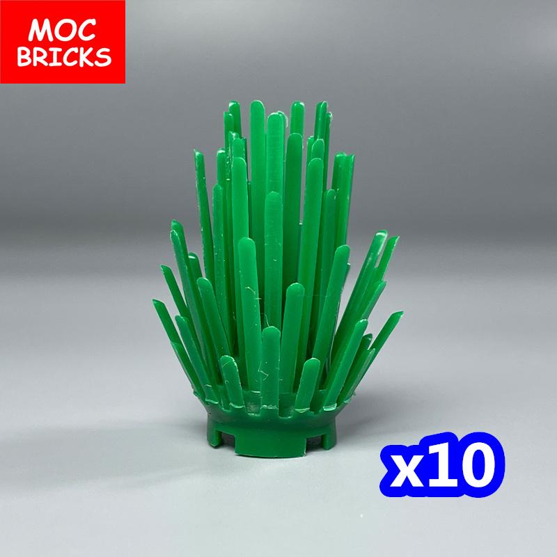 Non-Toxic Moc Bricks Bush Shrubbery City House Accessories Plant Tree Pine Shrub Assembled Particles Children'S Dolls Kids Toys