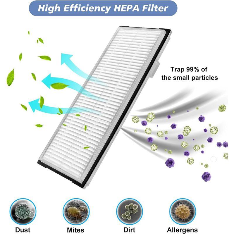 A20F-For Roborock S7, S7+, S7 Maxv, S7 Maxv Plus, Main Side Brush Mop Cloth Pads Hepa Filter Replacement Accessories