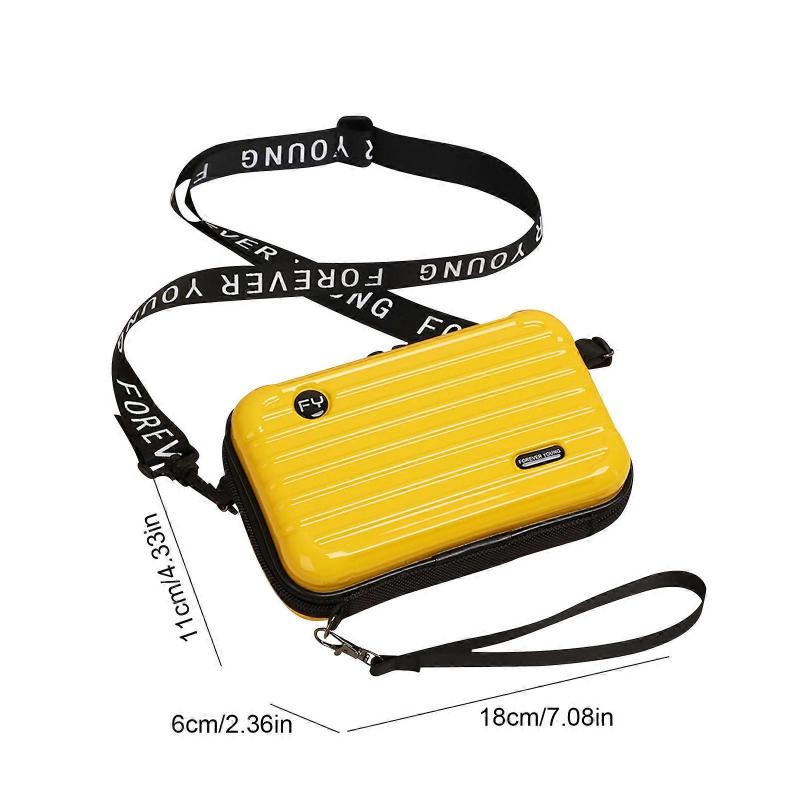 Mini kufříková taška pro ženy Mini kufříková crossbody kabelka s ramenním popruhem, 100% nová