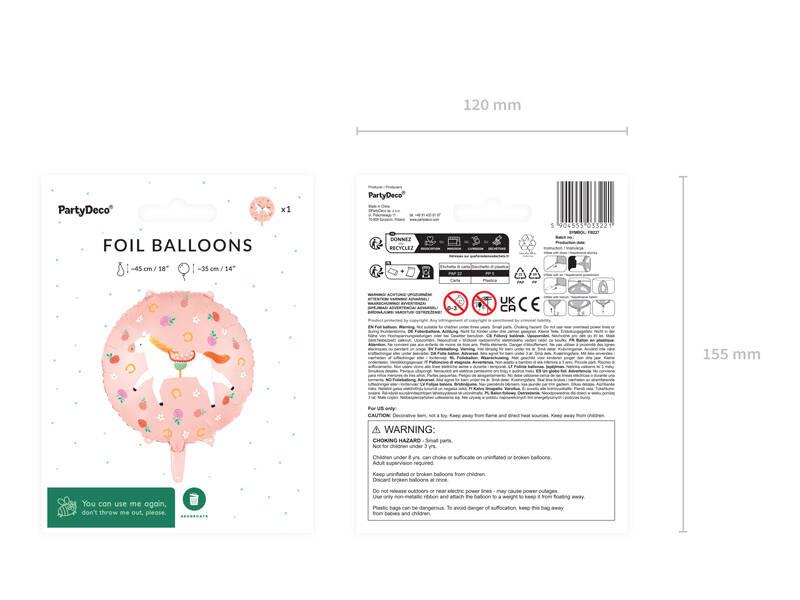 Balon Foliowy Koń, 45 Cm