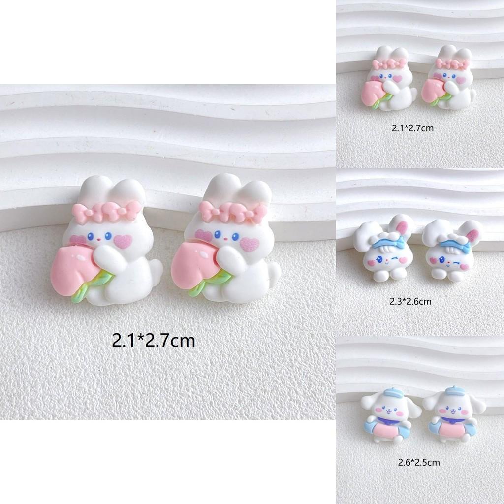 Cute Resin Accessories For Diy Jewelry Making Cartoon Animals Cream Gel Phone Case Creative Fridge Magnet