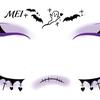 Temporary Face Tattoos for Party Halloween Tattoo Stickers, Waterproof Scary Makeup Decals Party, Funny Wound Scar Body Art Kids Adults Easy