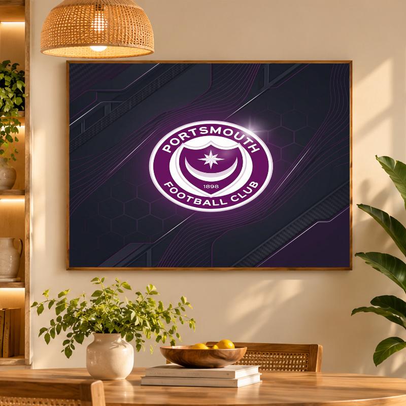 5D Diamond Painting Portsmouth FC DIY Full Drill Diamond Art Kit Home Decoration