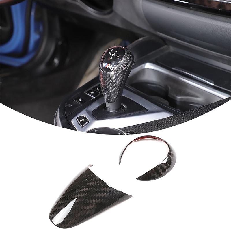 For BMW M3 F80 2014-2019 Real Carbon Fiber Car Gear Shift Shift Lever Decoration Gear Handle Cover Interior Accessories