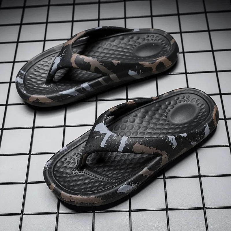 2024 New Summer Flip Flop Men's Trend Outer Wear Home Bathroom Slippers Wholesale Fashion Beach Shoes Men slippers men