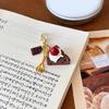Mini Caffè Pane Laccetto per Telefono Ciondolo Giocattolo Cibo Realistico Portachiavi Pendente Moda per Borsa Accessori Sacchetti Regalo