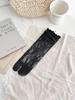 Women's Summer Lace Trim Two-Toe Socks, Japanese Tabi Style, Hollow Slouchy Design, Pig's Trotter Socks