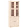 VidaXL Vitrine en verre ALTA 77x35x186,5 cm bois de pin massif 353949